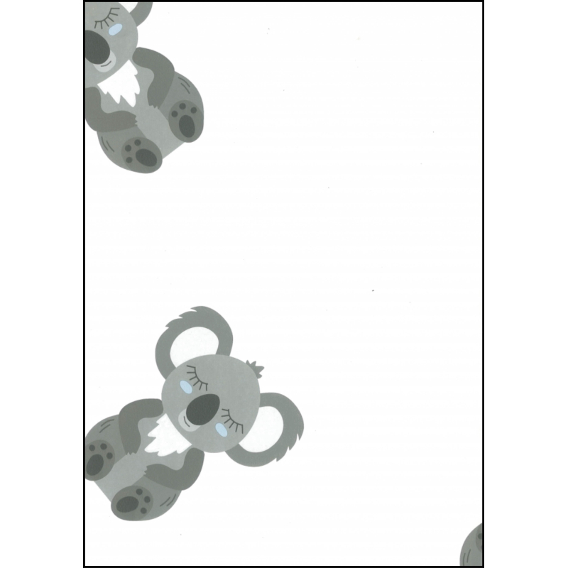 Fabulous World Behang Koala grijs en blauw 67109-2